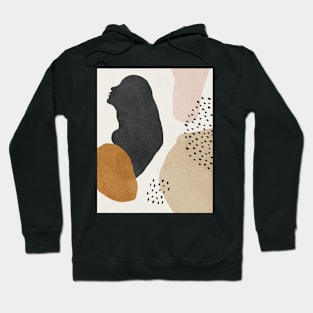 Abstract, Woman, Silhouette, Mid century modern wall art Hoodie